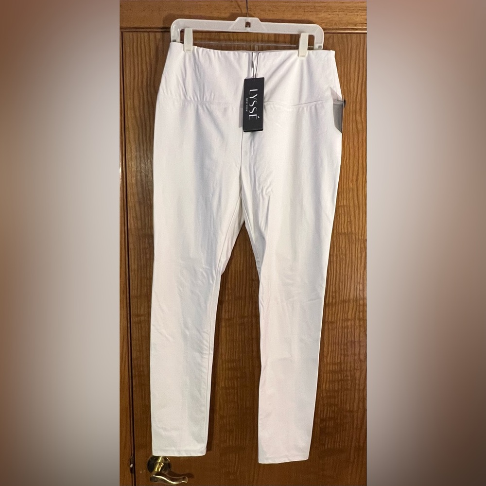 LYSSE Vegan Leather Snow White Leggings XL